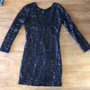 Sequin dress! Low back!